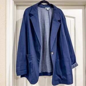 Croft & Barrow Women’s Blazer, Navy, Size 2X